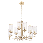 Люстра с 9-ю цилиндрическими стеклянными плафонами Jeanette варинант исполнения - 1 | Loft Concept во Владивостоке