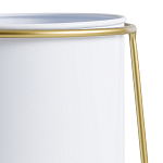 Кашпо из металла и латуни Elegance Elevated Planters белое варинант исполнения - 3 | Loft Concept во Владивостоке