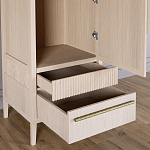 Узкий Шкаф Primo с 2 выдвижными ящиками Светлый дуб варинант исполнения - 5 | Loft Concept во Владивостоке