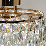 Потолочный светильник круглый с прозрачными подвесками Lunet варинант исполнения - 6 | Loft Concept во Владивостоке