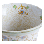 Ваза из фарфора на бронзовом основании Turquoise Blooming Garden варинант исполнения - 3 | Loft Concept во Владивостоке