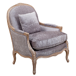 Кресло Ava Classical Armchair brown and grey velour варинант исполнения - 1 | Loft Concept во Владивостоке