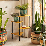 Плетеная корзина в полоску Okiro Wicker Basket варинант исполнения - 4 | Loft Concept во Владивостоке