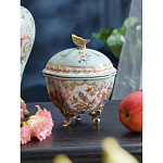 Шкатулка голубого цвета с цветочными орнаментами Blue Garden варинант исполнения - 3 | Loft Concept во Владивостоке