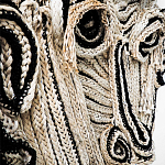 Арт-Объект из нитей Черно-Белый портрет Joana Schneider  варинант исполнения - 1 | Loft Concept во Владивостоке