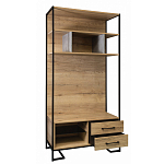 Стеллаж под TV в стиле лофт с открытыми полками и 2-мя ящиками Urban Style Space варинант исполнения - 2 | Loft Concept во Владивостоке