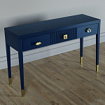 Дизайнерский Письменный стол Elsa Dreams Blue с тремя ящиками варинант исполнения - 3 | Loft Concept во Владивостоке