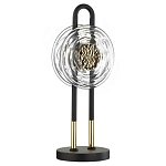 Настольная лампа с черным основанием и золотистым декором Bruno варинант исполнения - 1 | Loft Concept во Владивостоке