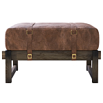 Пуф Duncan винтажная коричневая кожа  варинант исполнения - 1 | Loft Concept во Владивостоке