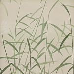 Обои ручная роспись Wild Grasses Special Colourway on Bleached Silver slub silk варинант исполнения - 2 | Loft Concept во Владивостоке