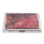 Портсигар с газовой зажигалкой из натурального камня Родонит Stone Cigarettes Cases варинант исполнения - 4 | Loft Concept во Владивостоке