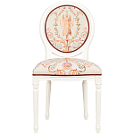 Стул из массива бука бежевый с растительным орнаментом Raffael Angel Beige Chair варинант исполнения - 1 | Loft Concept во Владивостоке