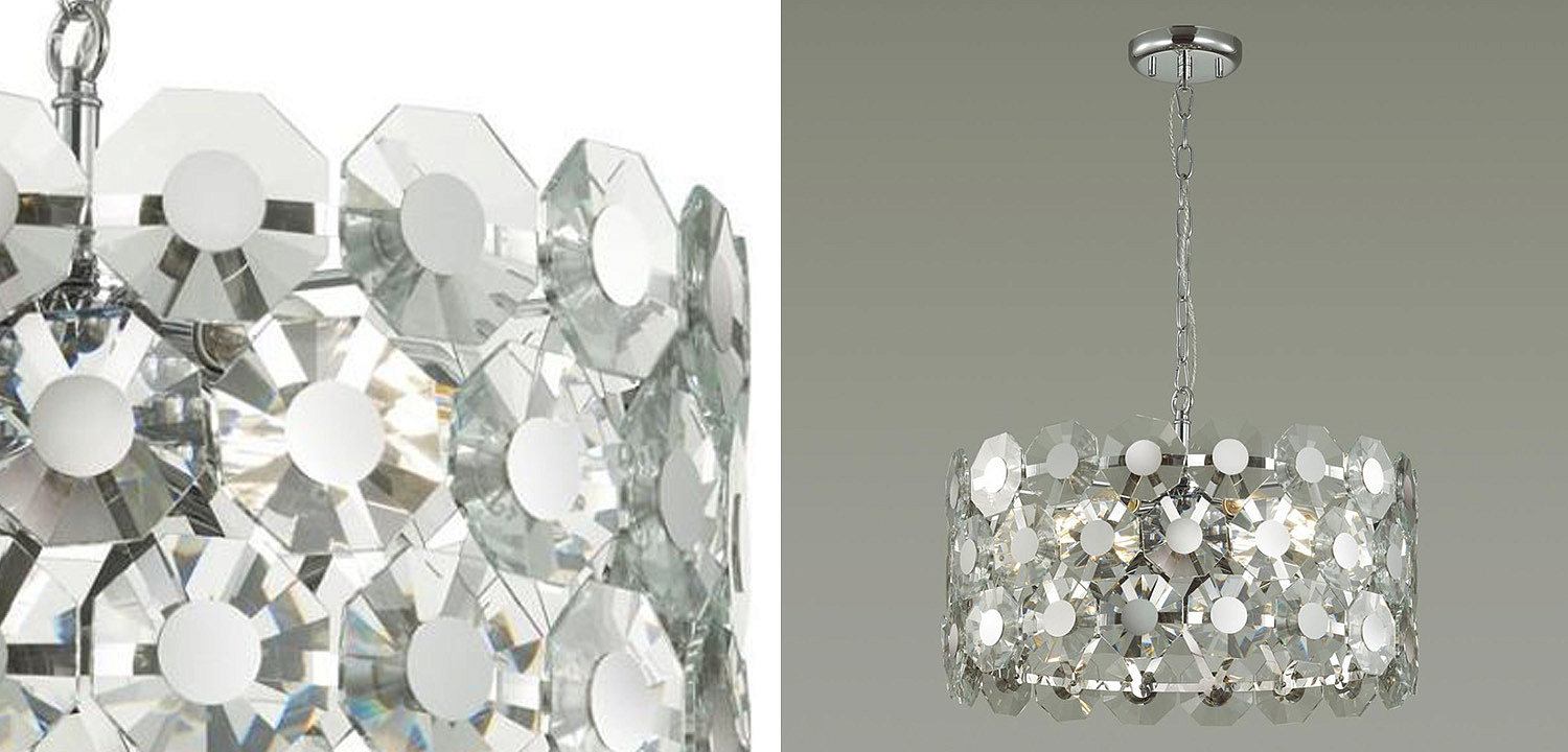 Люстра Crystal Octagons Chrome Люстра Crystal Octagons Chrome - Loft-Concept во Владивостоке
