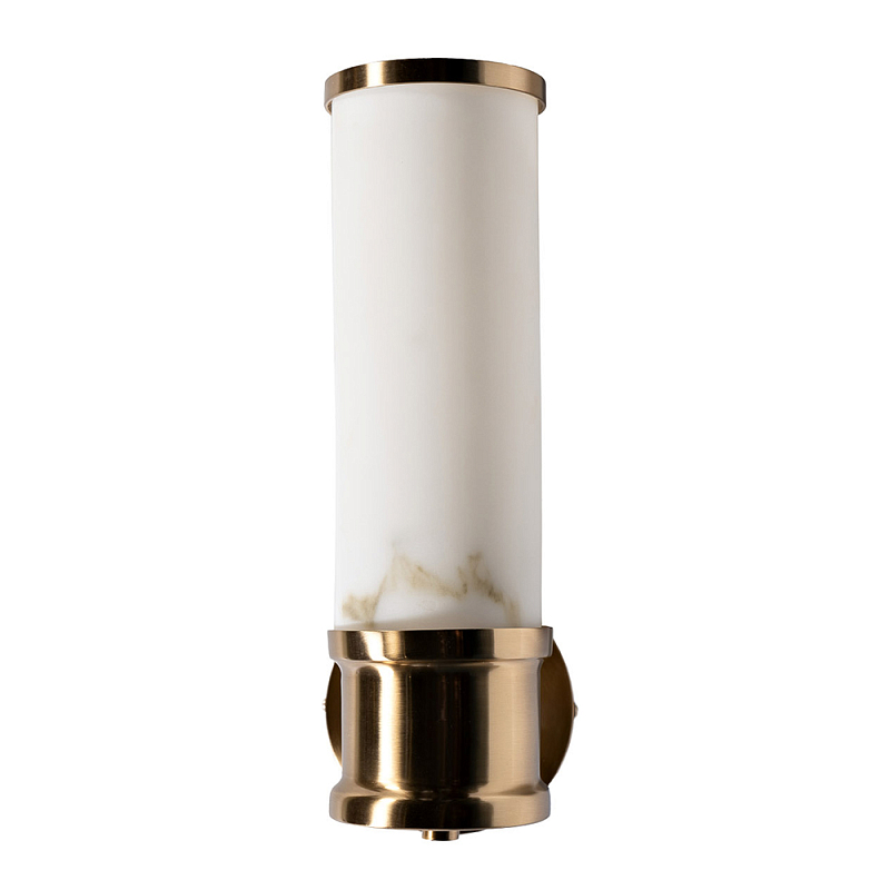 Бра цилиндрическое с расцветкой под мрамор Highlighting Золотой Белый во Владивостоке | Loft Concept 