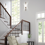 Бра с цилиндрическим тканевым абажуром белого цвета Feiss варинант исполнения - 2 | Loft Concept во Владивостоке