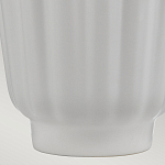 Настольная лампа с белым конусным абажуром и ребристым керамическим основанием Quintiesse варинант исполнения - 6 | Loft Concept во Владивостоке