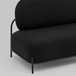 Двухместный диван черного цвета COLOR BLOCK варинант исполнения - 6 | Loft Concept во Владивостоке