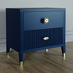 Тумба прикроватная с двумя ящиками Elsa Dreams Blue варинант исполнения - 1 | Loft Concept во Владивостоке