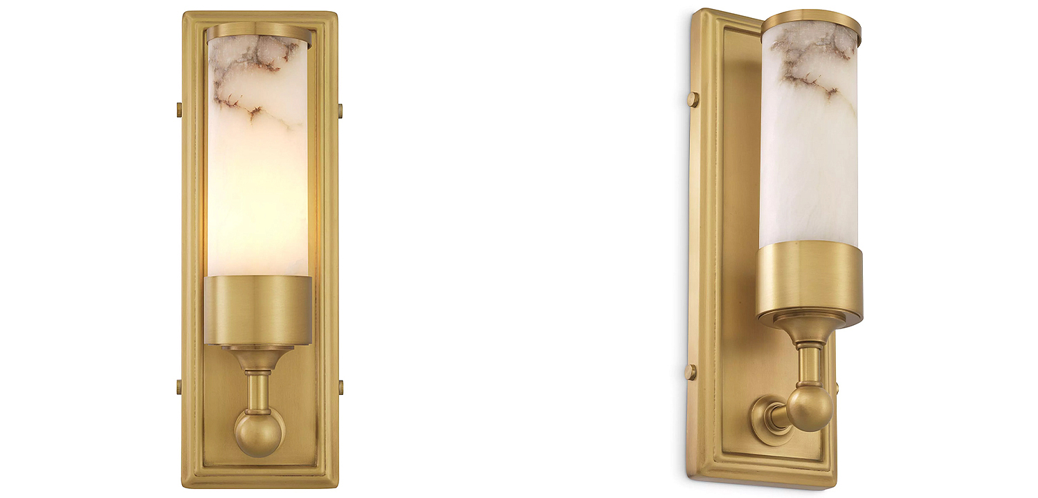Бра Eichholtz Wall Lamp Valentine Alabaster Бра Eichholtz Wall Lamp Valentine Alabaster - Loft-Concept во Владивостоке
