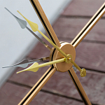 Часы настенные зеркальные с золотым металлическим циферблатом Mirror Tower Clock варинант исполнения - 3 | Loft Concept во Владивостоке