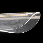 Люстра линейная с прозрачным волнообразным плафоном Wave Line варинант исполнения - 6 | Loft Concept во Владивостоке