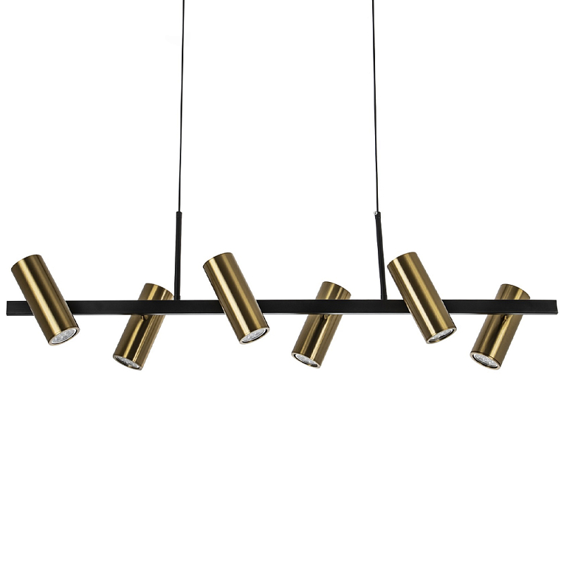 Линейный светильник Daviau Linear Light 6 Черный Латунь Линейный светильник Daviau Linear Light 6 Черный Латунь во Владивостоке | Loft Concept