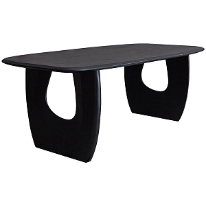 Обеденный стол из массива акации Veras Black Dining Table