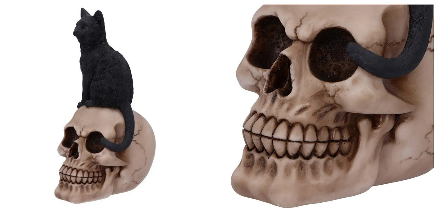 Статуэтка Skull Black Cat Статуэтка Skull Black Cat - Loft-Concept во Владивостоке