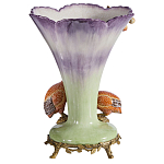 Ваза с цесарками из фарфора с бронзовыми элементами Garden of Eden варинант исполнения - 2 | Loft Concept во Владивостоке