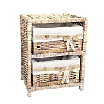 Стеллаж для детской с плетенным выдвижными корзинами Bow варинант исполнения - 2 | Loft Concept во Владивостоке