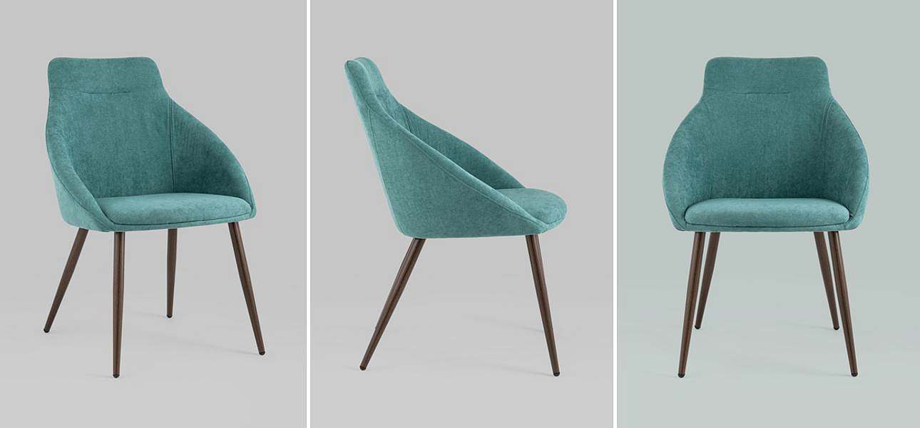 Стул Queenie Chair Голубой Цвет Стул Queenie Chair Голубой Цвет - Loft-Concept во Владивостоке
