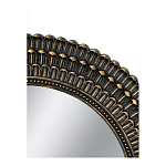 Зеркало круглое с текстурированным дизайном рамы Helios варинант исполнения - 4 | Loft Concept во Владивостоке