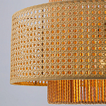 Подвесной светильник с абажуром из плтеного бамбука Light Inside the Cell варинант исполнения - 4 | Loft Concept во Владивостоке
