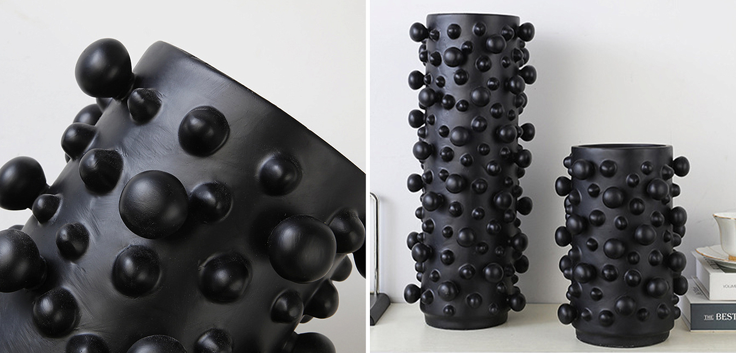 Ваза Molecule Vase Black M Ваза Molecule Vase Black M - Loft-Concept во Владивостоке