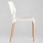 Пластиковый стул на ножках из массива бука Ferret White 4 шт варинант исполнения - 4 | Loft Concept во Владивостоке