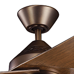 Потолочный вентилятор с тремя угловатыми лопастями Kichler варинант исполнения - 2 | Loft Concept во Владивостоке