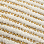 Чехол на подушку горчичного цвета с бахромой и объемным узором Ethnic mix варинант исполнения - 2 | Loft Concept во Владивостоке