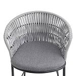 Стул барный с декоративным плетением на спинке и подлокотниках Chair Weave варинант исполнения - 5 | Loft Concept во Владивостоке