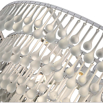 Люстра подвесная круглая с молочными стеклянными подвесками в форме капель Droplet Chandelier варинант исполнения - 3 | Loft Concept во Владивостоке