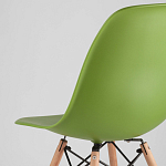 Пластиковый стул на ножках из массива бука Eames Green варинант исполнения - 3 | Loft Concept во Владивостоке