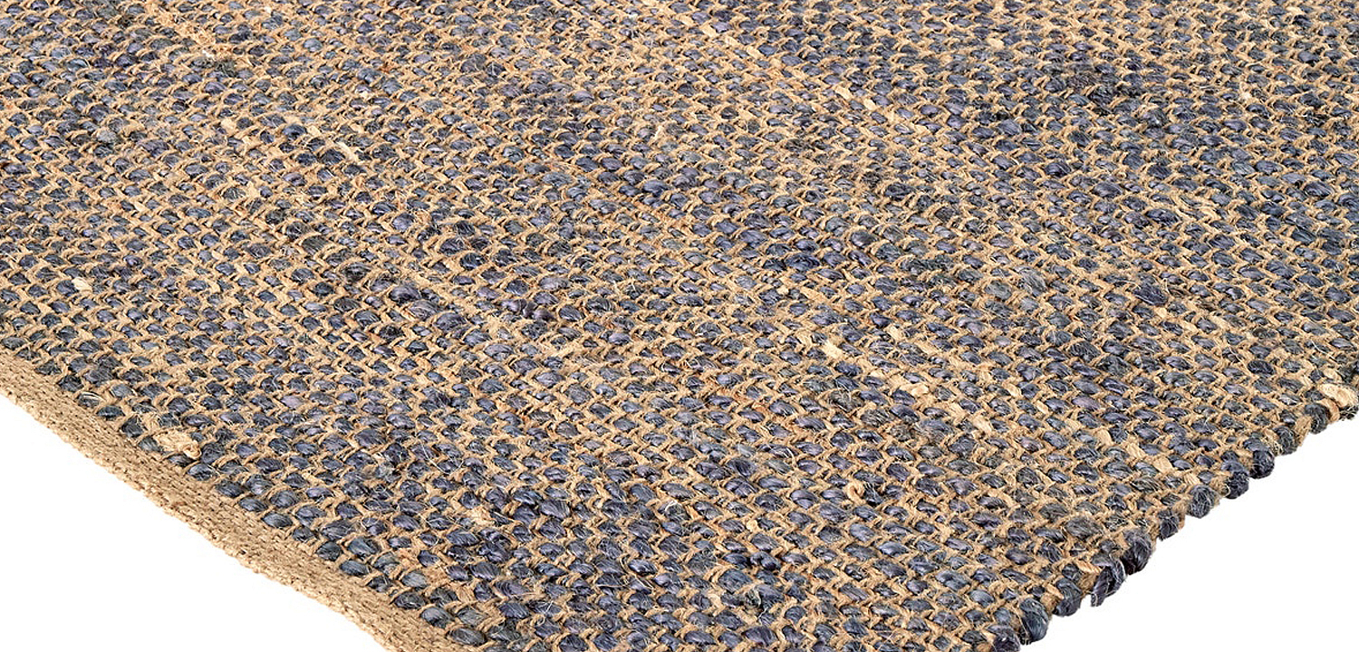 Ковер Rectangular Carpet blue 100% джут Ковер Rectangular Carpet blue 100% джут - Loft-Concept во Владивостоке