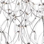 Люстра с тонким металлическим каркасом цвета хром Quasar варинант исполнения - 4 | Loft Concept во Владивостоке