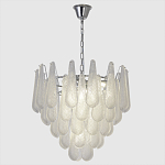 Люстра с подвесками из рифленного стекла в форме капель Textured Glass Chandelier варинант исполнения - 1 | Loft Concept во Владивостоке