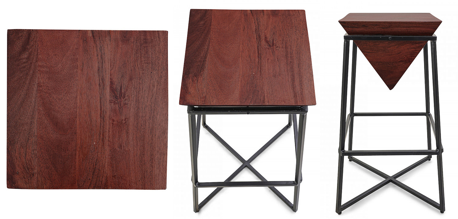 Приставной стол Inverted Pyramid Side Table dark Приставной стол Inverted Pyramid Side Table dark - Loft-Concept во Владивостоке
