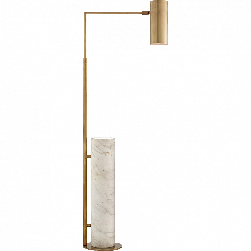 Торшер Alma Floor lamp Хром Черный Латунь Белый Торшер Alma Floor lamp Хром Черный Латунь Белый во Владивостоке | Loft Concept
