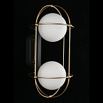 Бра настенное с 2 белыми плафонами Karina варинант исполнения - 3 | Loft Concept во Владивостоке