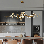 Люстра в виде золотой ветки с цветами и птичками Marvelous Garden варинант исполнения - 6 | Loft Concept во Владивостоке