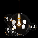 Подвесной светильник со стеклянными плафоном в виде шара и золотыми деталями & Coombes варинант исполнения - 3 | Loft Concept во Владивостоке