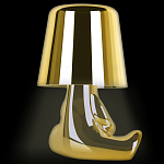 Настольная лампа фигурная золотого цвета с гладким абажуром Высота 16 см Sophia варинант исполнения - 5 | Loft Concept во Владивостоке