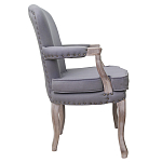 Кресло Aubrey Classical Armchair grey flax варинант исполнения - 1 | Loft Concept во Владивостоке